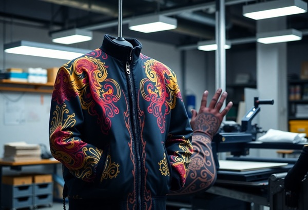 corporate jacket Singapore embroidery sample